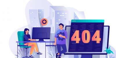 404 page error concept in flat design. Error accessing webpage scene template. Technical support team working on fixing website problems, settings. Illustration of people characters activities 404 page error concept in flat design. Error accessing webpage scene template. Technical support team working on fixing website problems, settings. Illustration of people characters activities